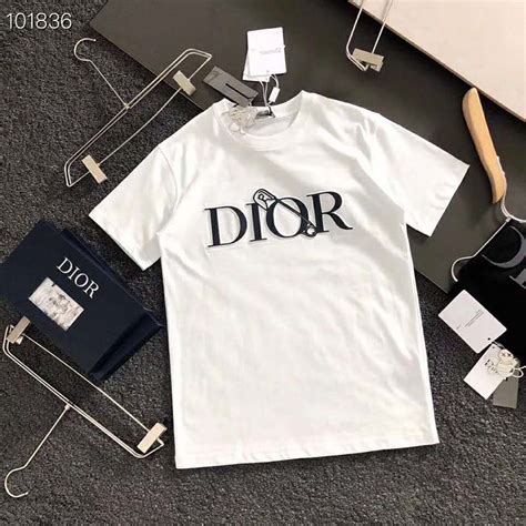 dior white tee shirt|dior white shirt men.